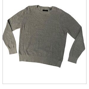 All Saints Men's Charcoal Crewneck Sweater